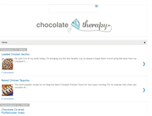 Tablet Screenshot of mychocolatetherapy.com